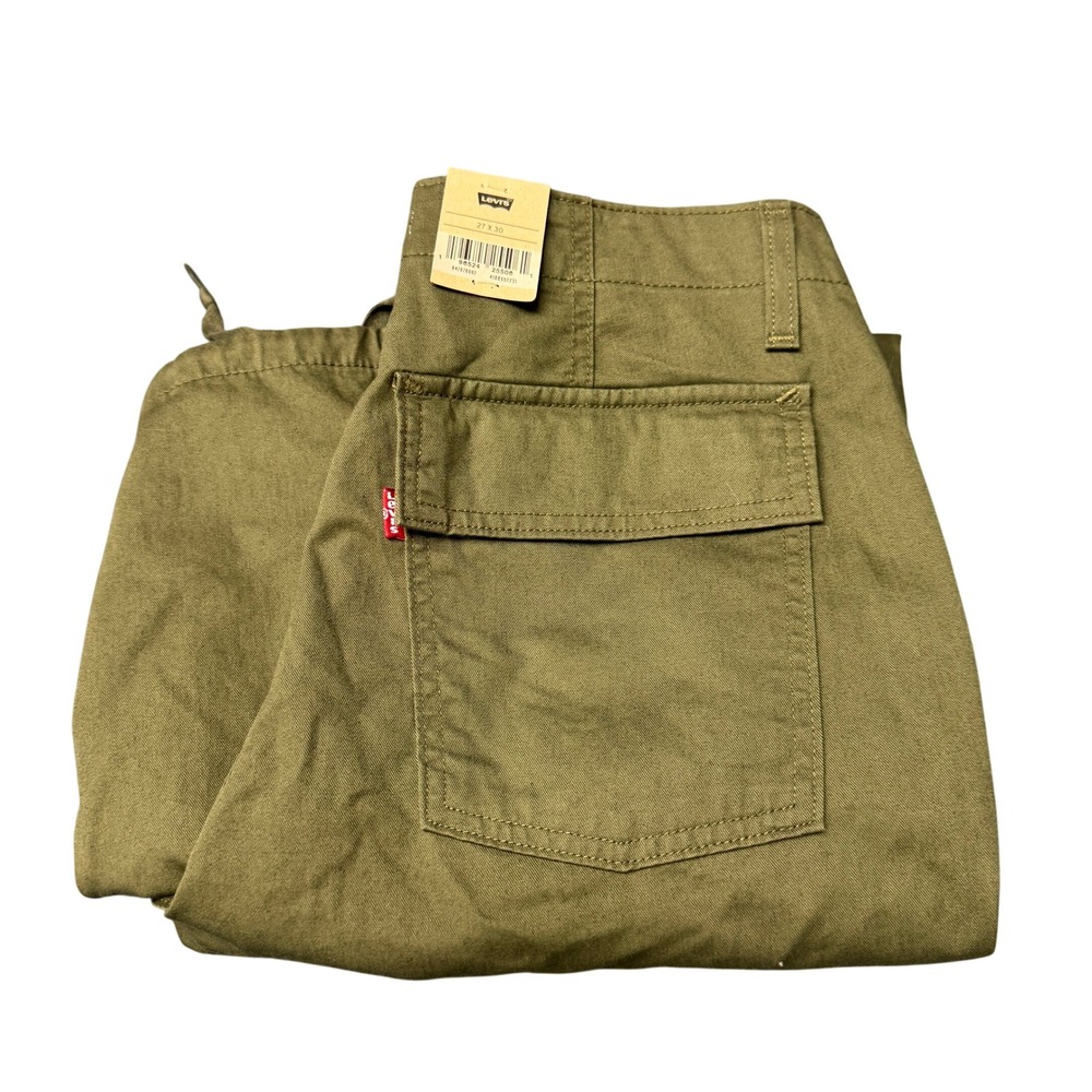 Levi's Cargo Pants Womens 27 (30x30 ACTUAL) '94 Baggy Style Green Utility NEW